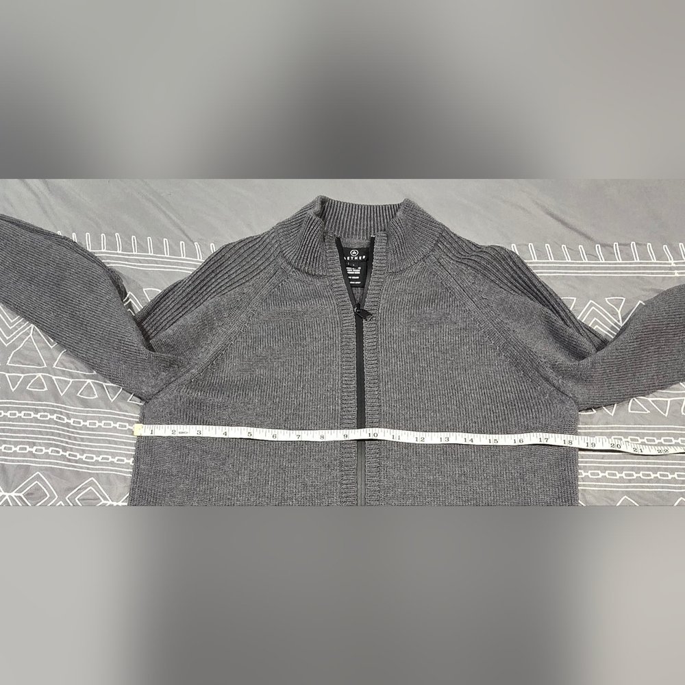 Aether Riley Full Zip Merino Wool Sweater Size Small - Picture 4 of 7
